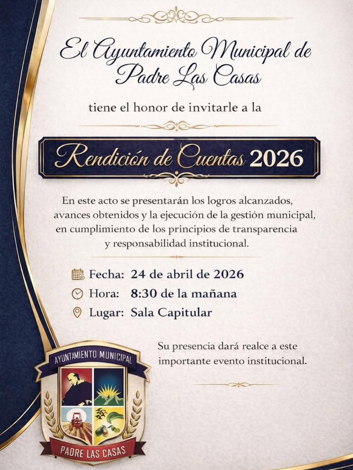 INVITACIÓN A LA RENDICIÓN DE CUENTA 2026